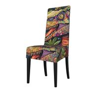 Detachable Dining Chair Cover WHJDPP Colorful Dinosaur Head Printing Soft, Comfortable for Home, Hotel, Wedding Banquet, Banquet, Conference, Ceremony Decorations