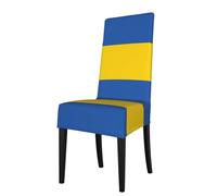 Detachable Dining Chair Cover WHJDPP Flag of Ukraine Printing Soft, Comfortable for Home, Hotel, Wedding Banquet, Banquet, Conference, Ceremony Decorations