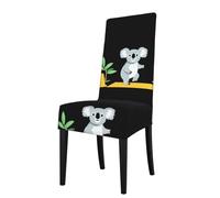 Detachable Dining Chair Cover WHJSHOP Koala Crossing The Road Prints Soft, Comfortable for Home, Hotel, Wedding Banquet, Banquet, Conference, Ceremony Decorations