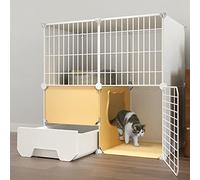 Detachable DIY Cat Enclosures Indoor+critter Ferret Cage,kitten Assembled Playpen With Litter Box Of Playpen Large Cat Cages For Indoor