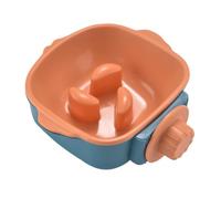 Detachable Dog Slow Feeding Bowl Pp Hanging Style Food Bowl | Blue and Orange Options, Easy-clean Waterproof Build, for Puppy and Pet Use in Travel or Kennel Settings