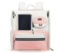 Detachable Dog Trolleys Case Large Folded Pet Bag Cats Travel Carriers Bag with Telescopically Handle Shoulder Straps