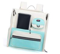 Detachable Dog Trolleys Case Large Folded Pet Bag Cats Travel Carriers Bag with Telescopically Handle Shoulder Straps