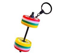 Detachable Dumbbell Keychain, Fitness Keyring, Fun Mini Barbell Keychain Silicone, Decorative Backpack Charm, for Women, Men