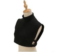 Detachable False Collar High Neck Warm Winter Soft(1# Black)