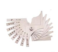 Detachable Fillet Weld Gauge Stainless Steel for Welders | Precise weld verification, 2-1/8 to 3 inch, resistant, clear etching, professional grade