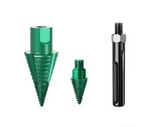 Detachable Firewood Splitter Drill Bit for SDS Max Shank with Anti Stuck Design to Enhance Efficiency in Dry Wood Splitting Tasks (with connector)