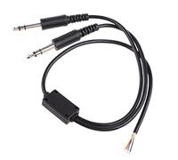 Detachable Flexible Gaming Headphone Cable Canceling Headset for Helicopter with U174u Connect the Headphones Headphone Cable Replacement Extension Volume Control Switch Long Extender