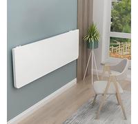 Detachable Flip-Out Floating Laptop Desk - Wall-Mounted Folding Table for Small Spaces, Dining, or Laundry - Compact 40x24cm (15.7x9.4in) - Stylish White Design