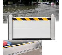 Detachable Flood Barriers for Garage Door/Basement/Outside, Garage Flood Protection Barrier/Flooding Control Baffle, Wide Flood Board Aluminum,290 * 40
