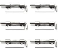Detachable Folding Butt Hinges Door Ball Bearing Hinge,2Pcs Spring Loaded Latch Pin,304 Stainless Steel Heavy Duty for Cabinet &,89mm Long Button (Color : Left, Size 5(Right,53mm)
