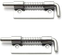 Detachable Folding Butt Hinges Door Ball Bearing Hinge,2Pcs Spring Loaded Latch Pin,304 Stainless Steel Heavy Duty for Cabinet &,89mm Long (Color : Left, Size 89(Right,53mm)