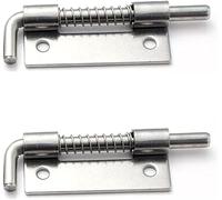 Detachable Folding Butt Hinges Door Ball Bearing Hinge,2Pcs Spring Loaded Latch Pin,304 Stainless Steel Heavy Duty for Cabinet &,89mm Long Button (Color : Left, Size 5(Left,89mm)