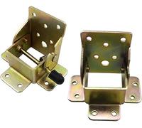 Detachable Folding Butt Hinges Door Ball Bearing Hinge,4 Pack 90 Degree Bracket-Self-Locking Hinge-Leg Fittings-Folding Telescopic Hidden Desk Bed Leg Button