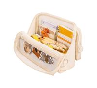 Detachable Folding Pencil Case Large Capacity Stationery Pen Holder Pouch | Spacious Multi Layer Compartment Pencil Case Features Detachable Folding Design For Efficient Pen Marker Storage Access