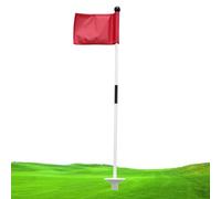 Detachable Golf Flag Set - Fiberglass Pole Kit, Hole Marker Cup | Durable Flags With Base For Lawn Games Or Sand Field Practice, Lightweight Flagstick Backyard Course, Home Putting Zone Indoor Outdoor