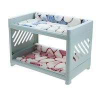 Detachable Hamster Bed with Pad and Blanket for Small Pets like Chinchilla and Guinea Pig Cute Shape Providing Private Space to Sleep Quality in Pet Random Color