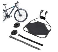 Detachable Handlebar Rack, Heavy Duty Front Bracket, Mountain Bike Cargo Carrier, Lightweight Steer Tube Mount, Removable Storage Bag Transport for Long Distance Travel Cruiser