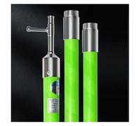 Detachable High-voltage Switch Hook, Fiberglass Electrical Safety Pole with Non-Slip Handle, Fire Electrician Anti-electrocution Rescue Hooks, 13ft