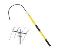Detachable Insulated Rescue Hook,Firefighting Emergency Pole,Hotstick Rescue Hook for Electrical Safety,for Electric Shock Rescue(Yellow,100cm)