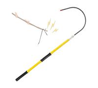 Detachable Insulated Rescue Hook,Hotstick Rescue Hook for Electrical Safety,Firefighting Emergency Pole,for Electric Shock Rescue(Yellow,100cm)