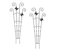 Detachable Iron Trellis Support for Small to Medium For Climbing Plants Like Jasmine Honeysuckle Wisteria and Edible Vines (two butterflies)