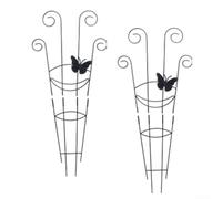 Detachable Iron Trellis Support for Small to Medium For Climbing Plants Like Jasmine Honeysuckle Wisteria and Edible Vines (a butterfly)