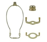 Detachable Lamp Harp with Finial for Table/Floor Light Golden 10.8x25.4cm, 10 inch