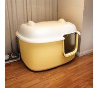 Detachable Large Enclosed Cat Litter Box - Anti-Splashing, Easy to Clean for Medium and Large Cats - Large Capacity Cat Toilet