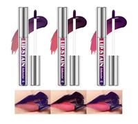 Detachable Lip Liner Set, Domality 3 Colors Peel Off Lip Liner Stain, Longwear and Pigmented Tattoo Lip Liner Lip Stain with Matte Finish