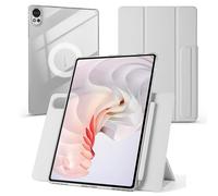 Detachable Magnetic Cover for Huawei Matepad Air 12" 2024,Shockproof Transparent Hybird Back Portrait/Landscape Stand Case,with Auto Wake/Sleep,Grey