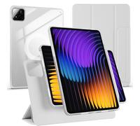 Detachable Magnetic Cover for Xiaomi 7/7 Pro 11.2"(2024),Shockproof Transparent Hybird Back Portrait/Landscape Stand Case,with Auto Wake/Sleep,Grey