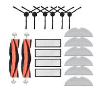 Detachable Main Brush Hepa Filter Side Brushes Mop Cloth/Fit For Dreame D9 L10 Pro Vacuum Cleaner parts Sweeping Robot Set (Color : Clear)