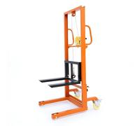 Detachable Manual Pallet Stacker with Hand Crank Lift for Warehouse Loading Unloading, Industrial Use
