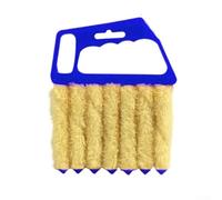 Detachable Microfibre Venetian Blind Cleaner Brush with Handle for Home and Garden for Shutters（Blue）