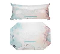 Detachable Nail Art Hand Pillow with Washable PU Leather Mat, Ergonomic Hand Rest for Nail Salon, Comfortable Wrist Support Cushion with Zipper for Manicure Table (Graffiti Style)