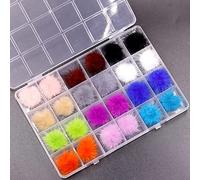 Detachable Nail Art Pom Ball Removable 3D Nail Plush, A