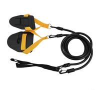 Detachable Paddle Swim Trainer with Adjustable Hooks, Excellent for Building Strength and Improving Technique during Workouts (Black 60lb)