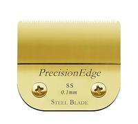 Detachable Pet Dog Clipper Ceramic Blades Set 7FC/5FC/4FC/#10/#30/#40，Compatible for Andis,AG,AGC,AGP, Compatible for Wahl ，KM2, KM5，KM10 Series ，Trimmer Replacement Parts(SS(0.1mm))