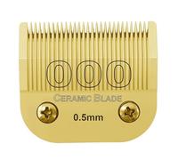 Detachable Pet Dog Clipper Ceramic Blades Set 7FC/5FC/4FC/#10/#30/#40，Compatible for Andis,AG,AGC,AGP, Compatible for Wahl ，KM2, KM5，KM10 Series ，Trimmer Replacement Parts(OOO(0.5mm))