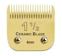 Detachable Pet Dog Clipper Ceramic Blades Set,Compatible for Andis,Compatible for Oster,A5,KM10 Series Clippers Easy Clean((4mm))