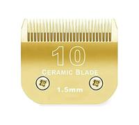 Detachable Pet Dog Clipper Ceramic Blades Set,Compatible for Andis,Compatible for Oster,A5,KM10 Series Clippers Easy Clean(10(1.5mm))