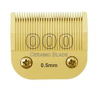 Detachable Pet Dog Clipper Ceramic Blades Set,Compatible for Andis,Compatible for Oster,A5,KM10 Series Clippers Easy Clean(OOO(0.5mm))
