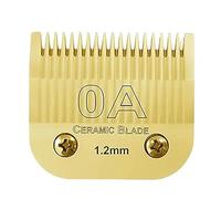 Detachable Pet Dog Clipper Ceramic Blades Set,Compatible for Andis,Compatible for Oster,A5,KM10 Series Clippers Easy Clean(OA(1.2mm))