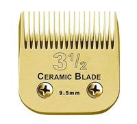 Detachable Pet Dog Clipper Ceramic Blades Set,Compatible for Andis,Compatible for Oster,A5,KM10 Series Clippers Easy Clean((9.5mm))