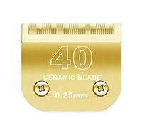 Detachable Pet Dog Clipper Ceramic Pro Blades Set | Compatible For Andis,Compatible For Oster，A5,Compatible For Wahl，KM10 Series Clippers(40(0.25mm))