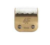 Detachable Pet Dog Grooming Clipper Carbon Steel Sharp,Compatible With Andis,Compatible For Oster A5,Compatible For Wahl，KM Series Clippers(Gold-4F 9.5mm)
