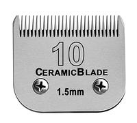 Detachable Pet Dog Grooming Clipper Ceramic Blade,Compatible with Andis Size 10 Cut Length 1/16"(1.5mm),Compatible with Oster A5,Wahl KM10 Series Clippers