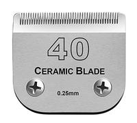 Detachable Pet Dog Grooming Clipper Ceramic Blade,Compatible with Andis Size 40 Cut Length 1/100"(0.25mm),Compatible with Oster A5, Wahl KM10 Series Clippers