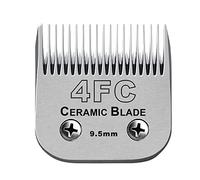 Detachable Pet Dog Grooming Clipper Ceramic Blades,Compatible with Andis Size 4FC Cut Length 3/8"(9.5mm),Most Oster A5,Wahl KM10 Series Clippers